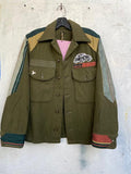 Upcycle Vintage Military Shirt Jacket 50´s