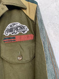 Upcycle Vintage Military Shirt Jacket 50´s