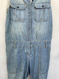 Vintage Denim Blue Fly Jumpsuit