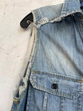 Vintage Denim Blue Fly Jumpsuit