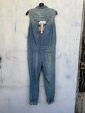 Vintage Denim Blue Fly Jumpsuit