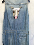 Vintage Denim Blue Fly Jumpsuit