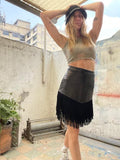 Cowboy Leather Skirt