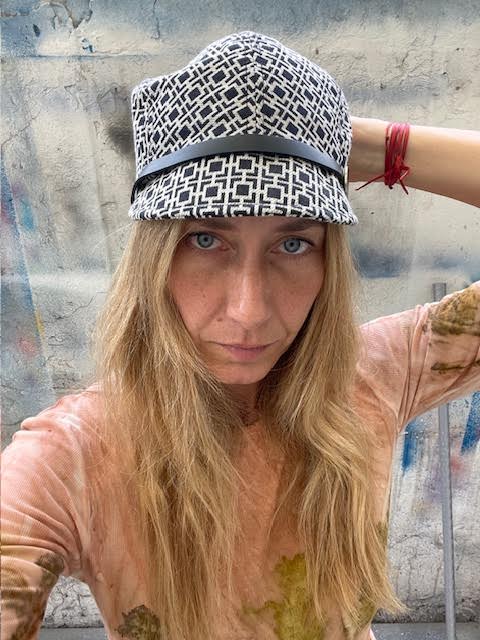 Newsboy Cap de Seda y Algodon S/M