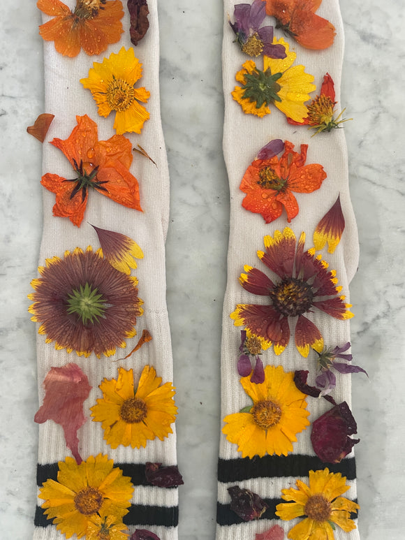 KIT DIY DE ESTAMPADO BOTANICO - CALCETINES