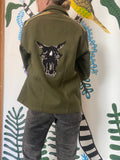 Upcycle Vintage Military Shirt Jacket 50´s