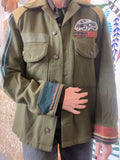 Upcycle Vintage Military Shirt Jacket 50´s