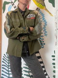 Upcycle Vintage Military Shirt Jacket 50´s
