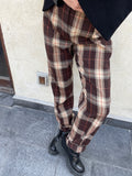 Pantalón Tartán Coffee