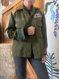 Upcycle Vintage Military Shirt Jacket 50´s