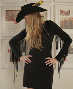 Vestido Negro Vaquero